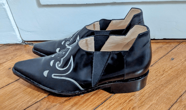 Slippers cuir Paco Rabanne T.36