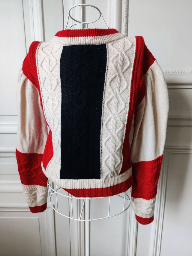 Pull laine tricolore Claudie Pierlot