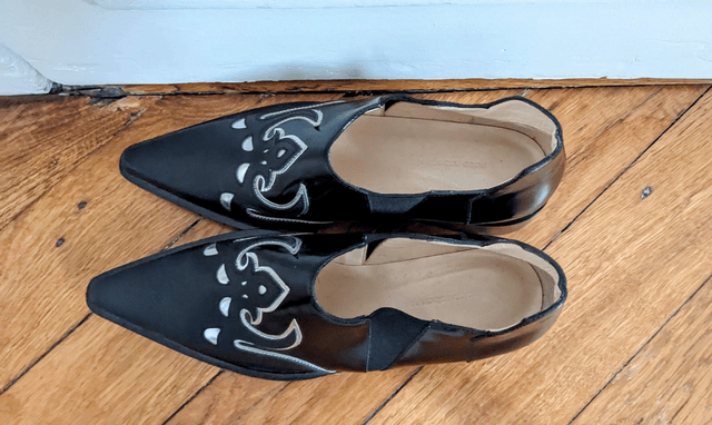 Slippers cuir Paco Rabanne T.36